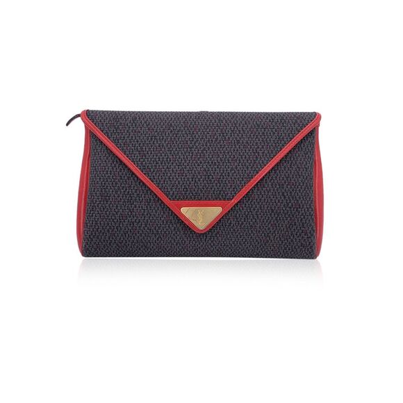 SAINT LAURENT Handbags - Yves Saint Laurent Vintage Plastic Clutch Bag